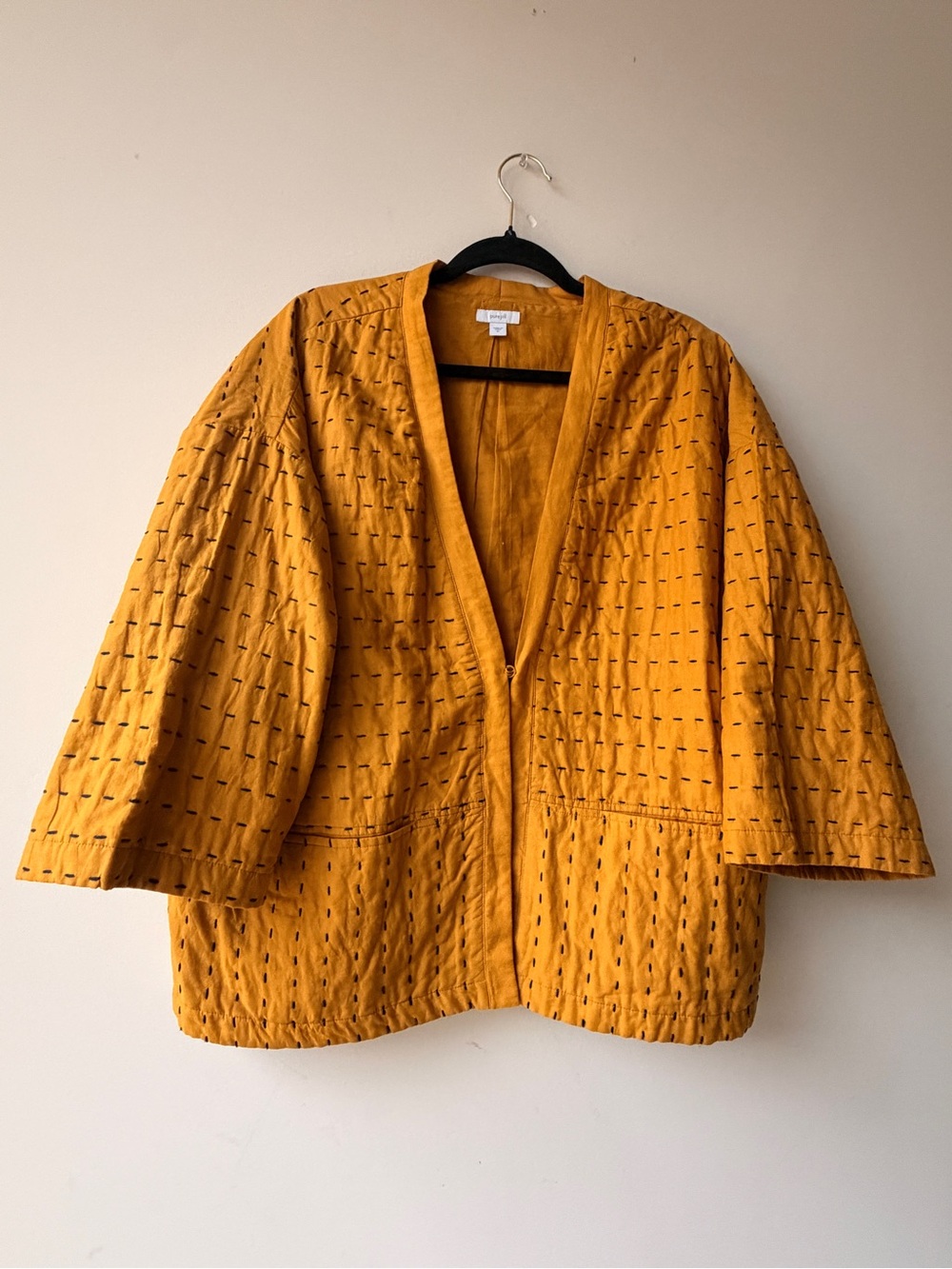 100% Cotton Mustard Quilted Jacket